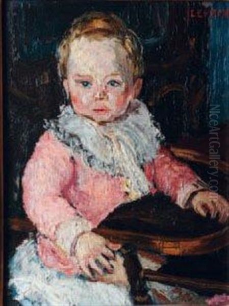 Portrait D'enfant Oil Painting by Marcel Francois Leprin