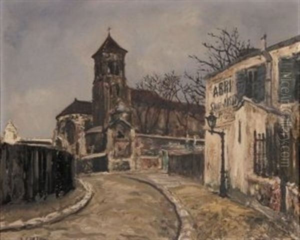 L'abri St Joseph A Montmartre by Marcel Francois Leprin