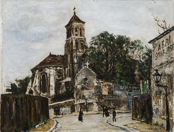 La Place Du Village by Marcel Francois Leprin