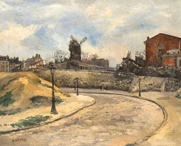 L'avenue Junot A Montmartre Oil Painting by Marcel Francois Leprin