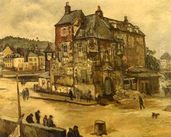 La Commanderie De Honfleur Oil Painting by Marcel Francois Leprin