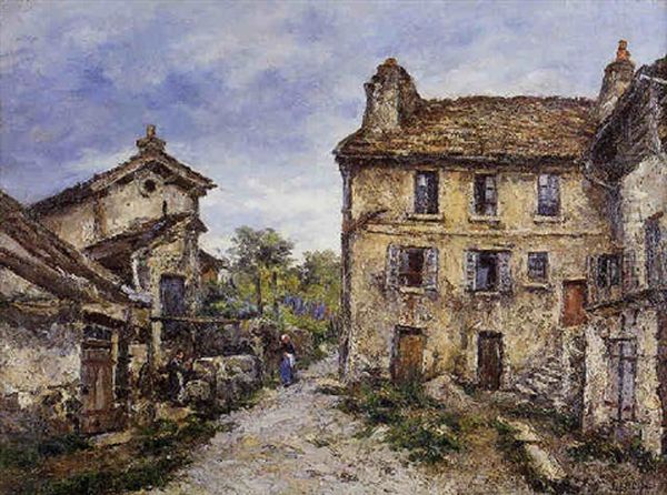 Le Hameau Oil Painting by Marcel Francois Leprin