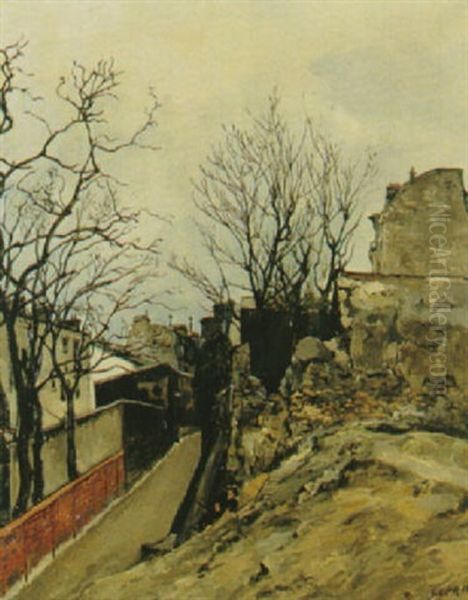 Le Marquis A Montmartre Oil Painting by Marcel Francois Leprin