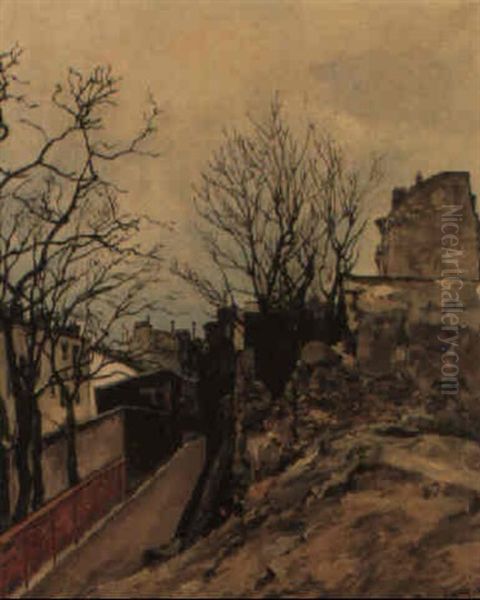 Le Maquis A Montmartre Oil Painting by Marcel Francois Leprin