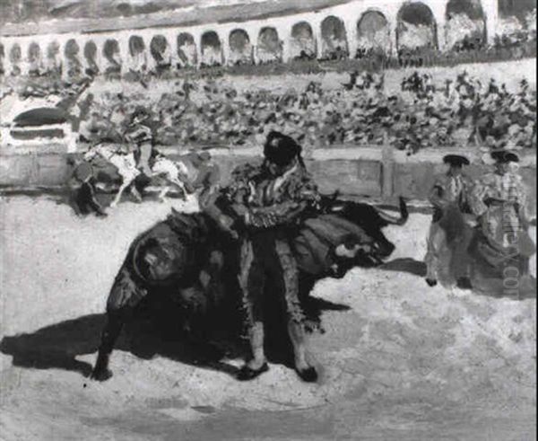 La Corrida Oil Painting by Marcel Francois Leprin