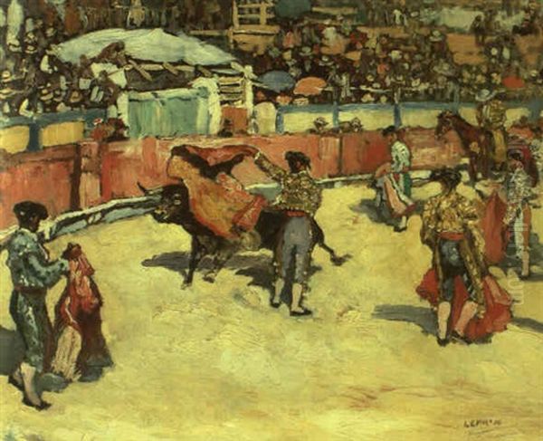 La Corrida Oil Painting by Marcel Francois Leprin