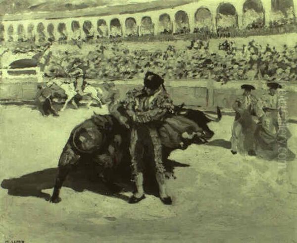 La Corrida Oil Painting by Marcel Francois Leprin