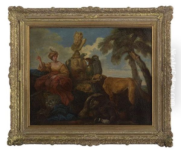 The Docile Beasts Under The Spell Of Circe Oil Painting by Jean-Baptiste Leprince