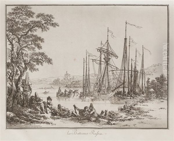 Oeuvres De Jean-baptiste Le Prince, Peintre Du Roi. Oil Painting by Jean-Baptiste Leprince