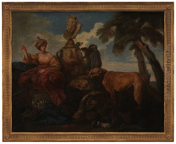 Circe Changing The Companions Of Ulysses (after Giovanni Benedetto Castiglione) Oil Painting by Jean-Baptiste Leprince