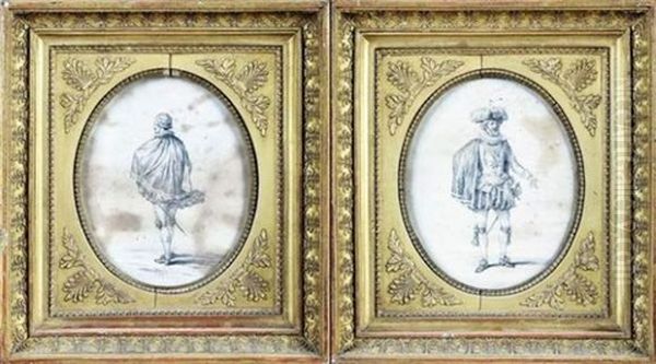 Le Roi Henri Iv (+ Le Duc De Sully; Pair) Oil Painting by Jean-Baptiste Leprince