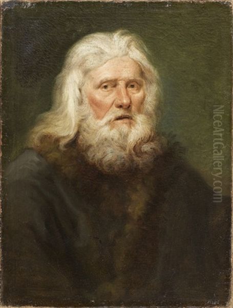 Portrait D'un Paysan Russe Oil Painting by Jean-Baptiste Leprince