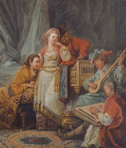 Le Concert Russe Oil Painting by Jean-Baptiste Leprince