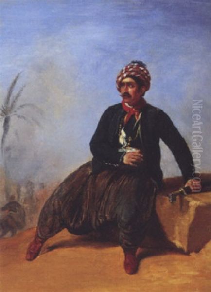 Soldat Grec De L'independance Oil Painting by Robert Leopold Leprince