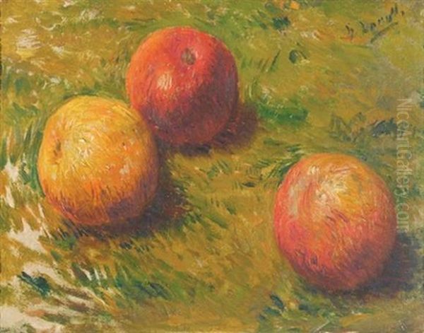 Nature Morte Aux Pommes Oil Painting by Henry Lerolle