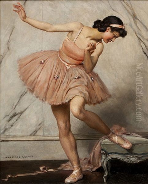 Ballerina Oil Painting by Auguste Leroux