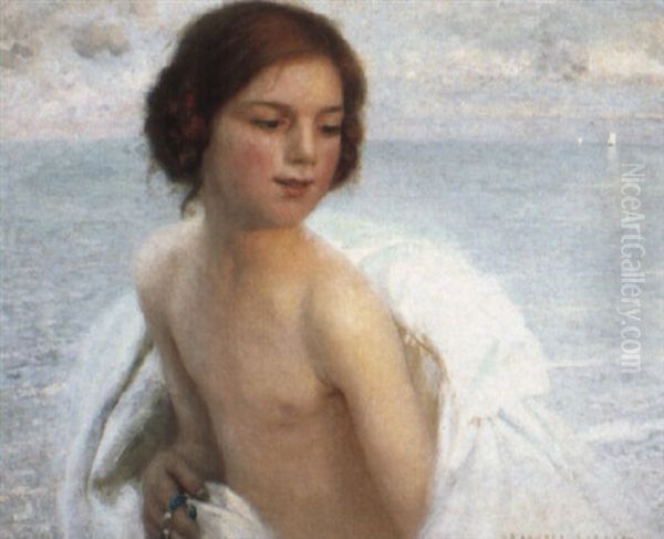 The Sea Nymph Oil Painting by Auguste Leroux