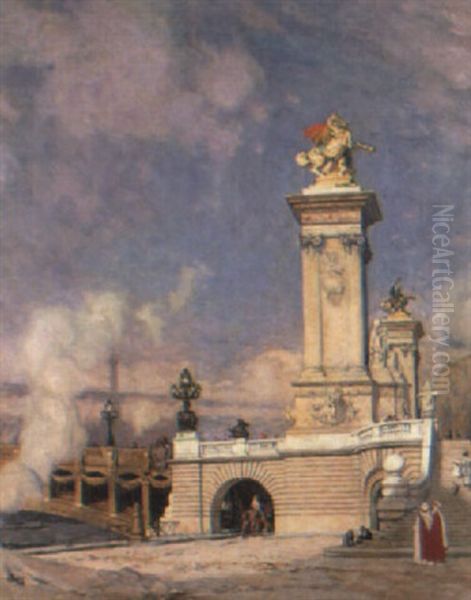 Paris, L'exposition Coloniale De 1931 Oil Painting by Auguste Leroux