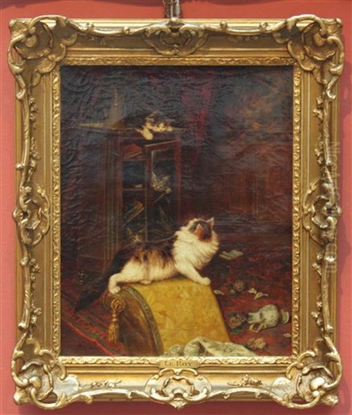 Katzenspiele Oil Painting by Jules Leroy