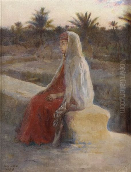 Soir A Nazareth Oil Painting by Paul Alexandre Alfred Leroy