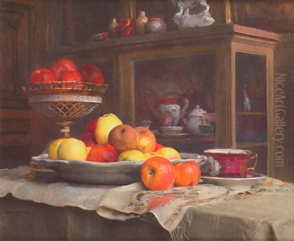 Nature Morte Aux Fruits Oil Painting by Paul Alexandre Alfred Leroy