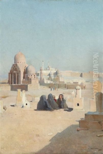 Le Vieux Caire Oil Painting by Paul Alexandre Alfred Leroy