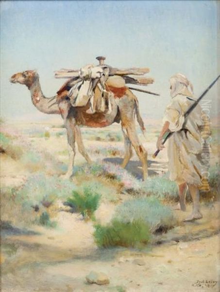 Depart Pour La Chasse Oil Painting by Paul Alexandre Alfred Leroy