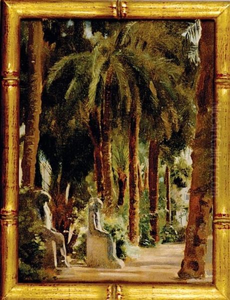 Jardin Aux Environs Du Cairo Oil Painting by Paul Alexandre Alfred Leroy