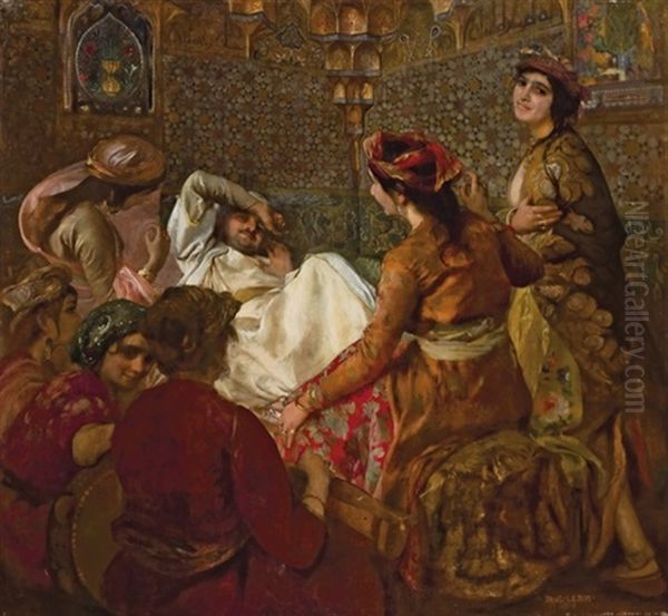 In The Harem by Paul Alexandre Alfred Leroy