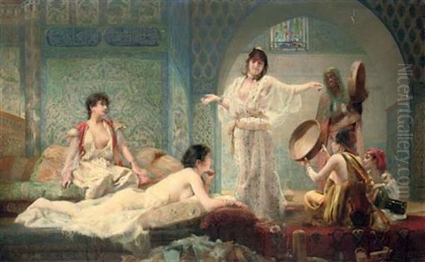 In The Harem Oil Painting by Paul Alexandre Alfred Leroy