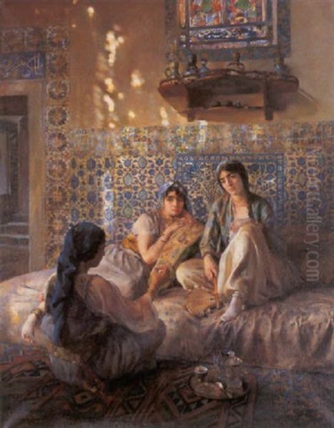 In The Harem Oil Painting by Paul Alexandre Alfred Leroy