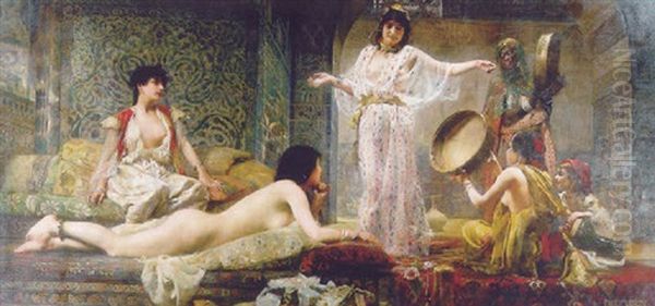 The Harem Dance Oil Painting by Paul Alexandre Alfred Leroy