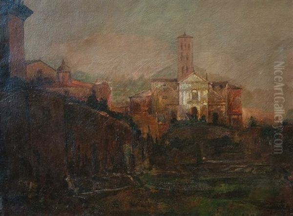 Segovia Oil Painting by Carlos Lescano