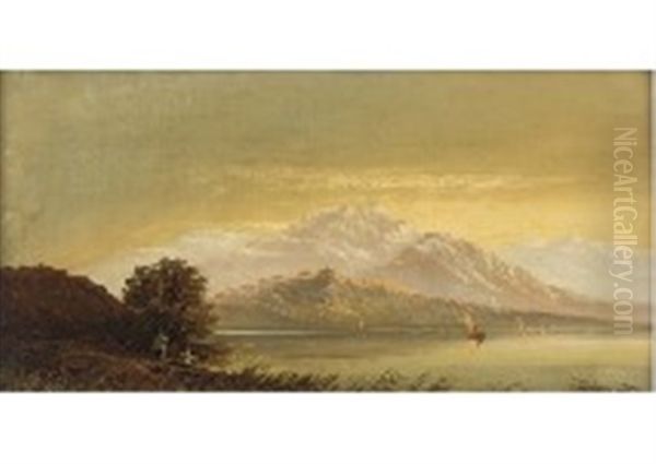 Loch Tarrick Oil Painting by Charles Leslie