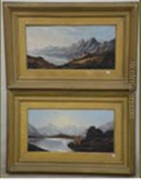 Loch Carron (2 Works) Oil Painting by Charles Leslie