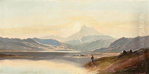 Angler Im Schottischen Hochland Oil Painting by Charles Leslie