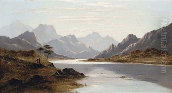 The Banks Of The Mawddach, North Wales Oil Painting by Charles Leslie