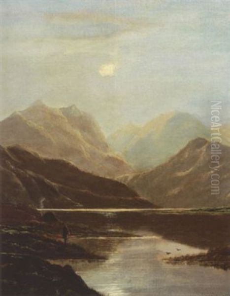 Schottischer Bergsee Oil Painting by Charles Robert Leslie