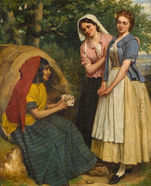 The Fortune Teller Oil Painting by George Dunlop Leslie