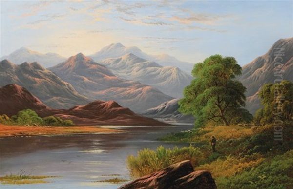 Leslie_george The Scottish Highlands Oil Painting by George Dunlop Leslie