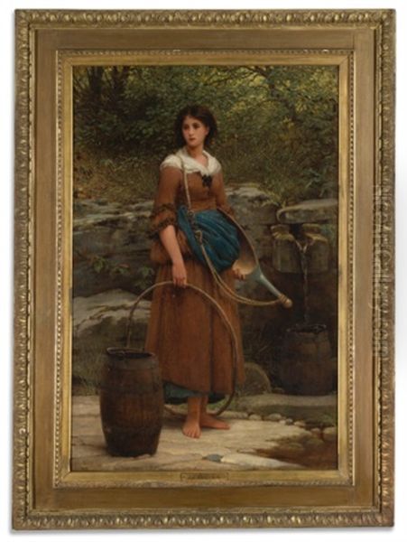 The Nut Brown Maid Oil Painting by George Dunlop Leslie