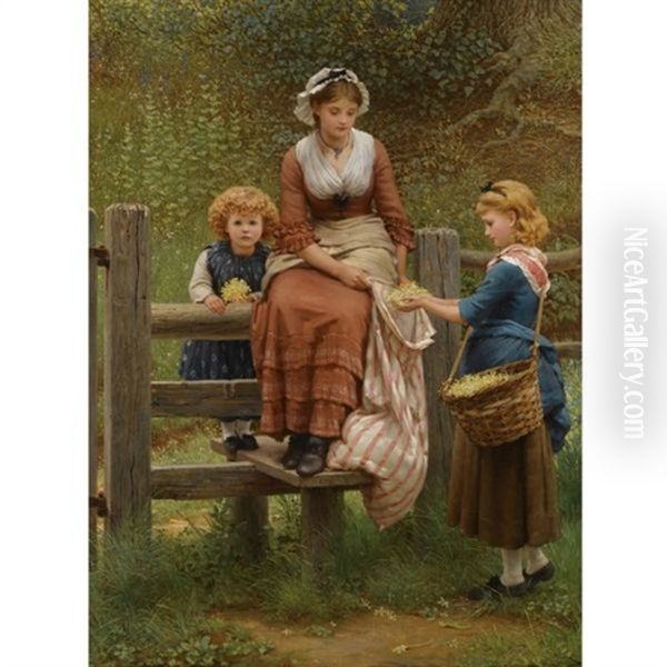 Cowslips by George Dunlop Leslie