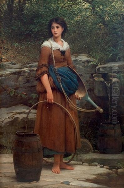 The Nut Brown Maid Oil Painting by George Dunlop Leslie