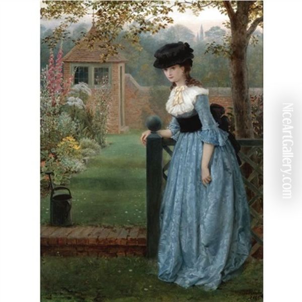 Clarissa Oil Painting by George Dunlop Leslie