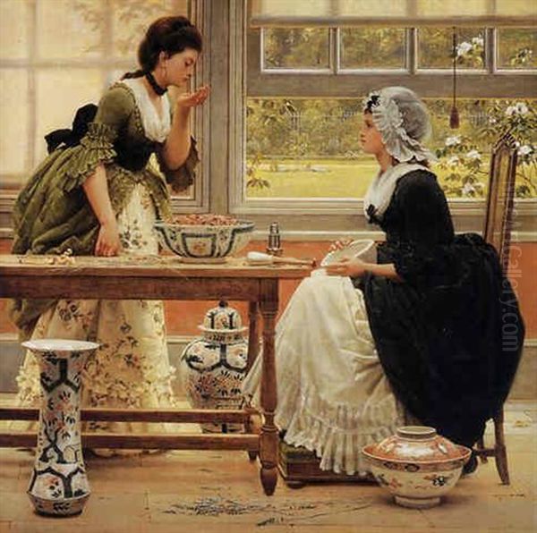 Pot-pourri Oil Painting by George Dunlop Leslie