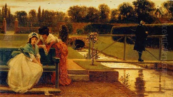 Ten Minutes To Decide Oil Painting by George Dunlop Leslie