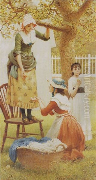 The Daughters Of Eve Oil Painting by George Dunlop Leslie