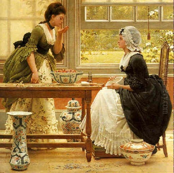 Pot-pourri Oil Painting by George Dunlop Leslie