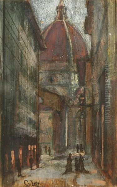 Vista Del Duomo Firenze Oil Painting by Giovanni Lessi