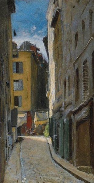 Vicolo Di Firenze Oil Painting by Giovanni Lessi